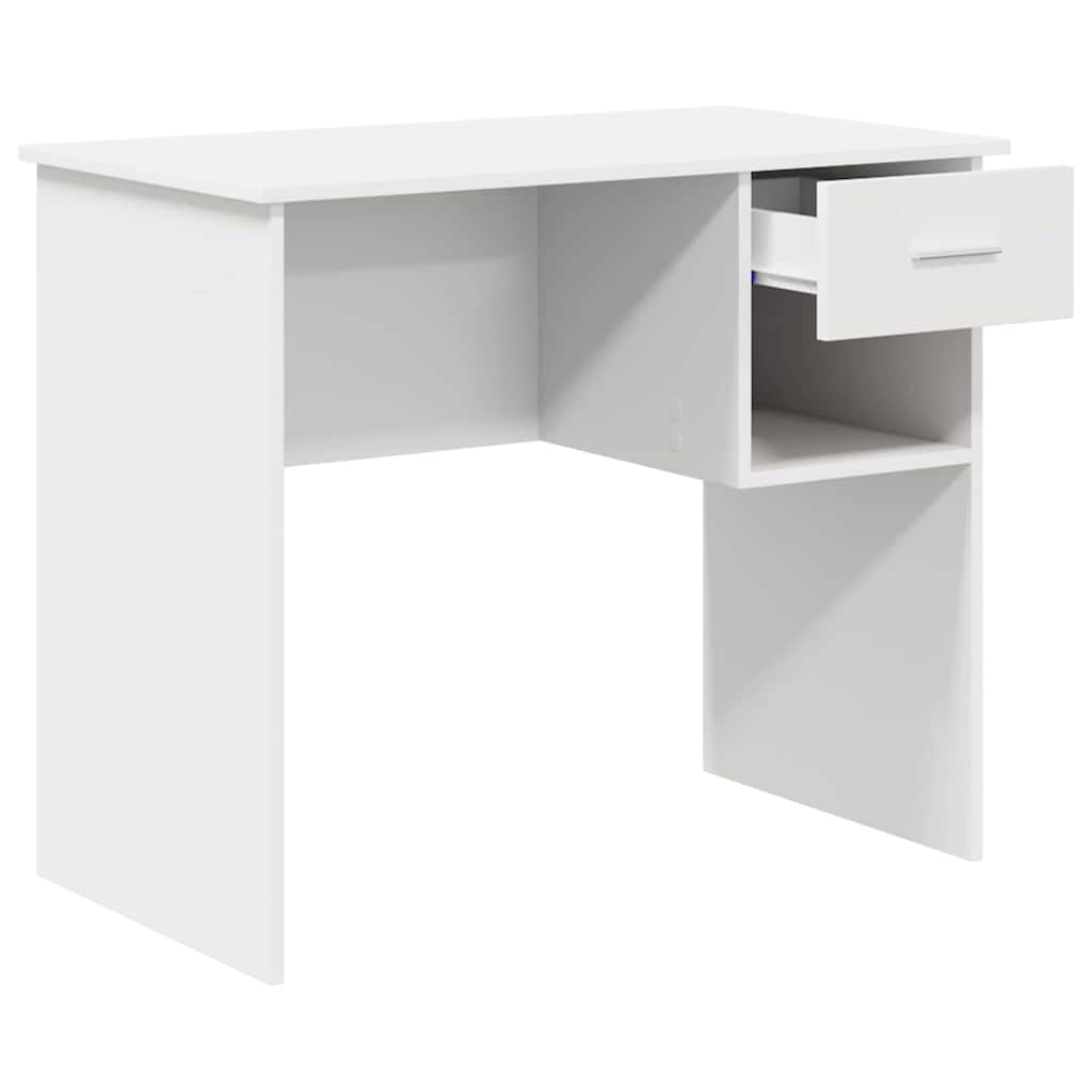 Escritorio Con Cajón 90 X 49 X 75 Cm Madera De Ingeniería