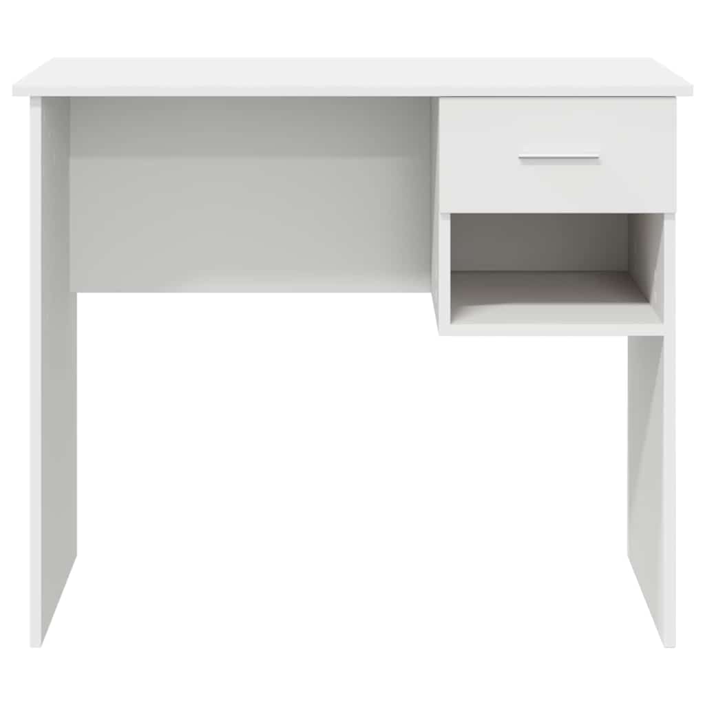 Escritorio Con Cajón 90 X 49 X 75 Cm Madera De Ingeniería