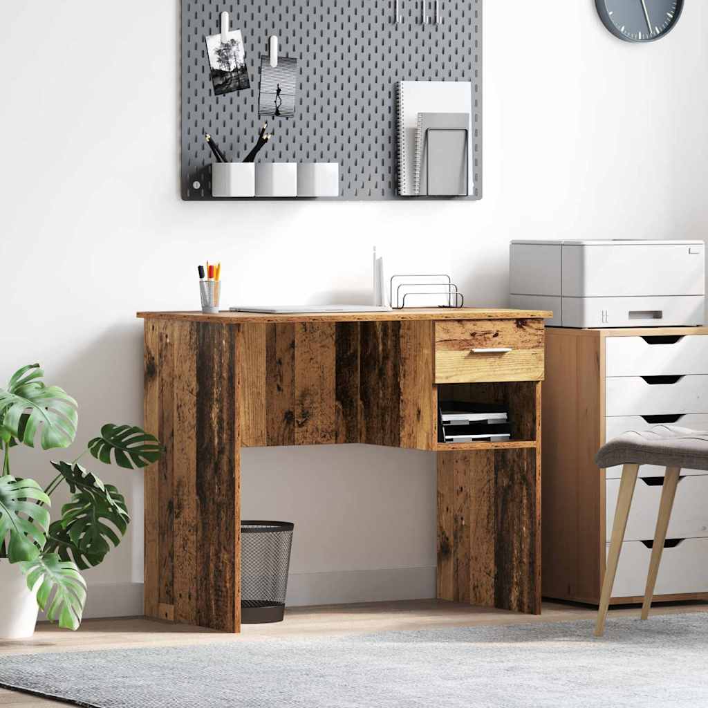 Escritorio Madera De Ingeniería 90 X 49 X 75 Cm