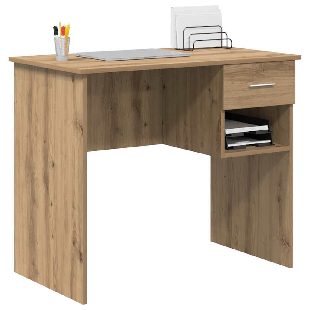 Escritorio Madera De Ingeniería 90 X 49 X 75 Cm
