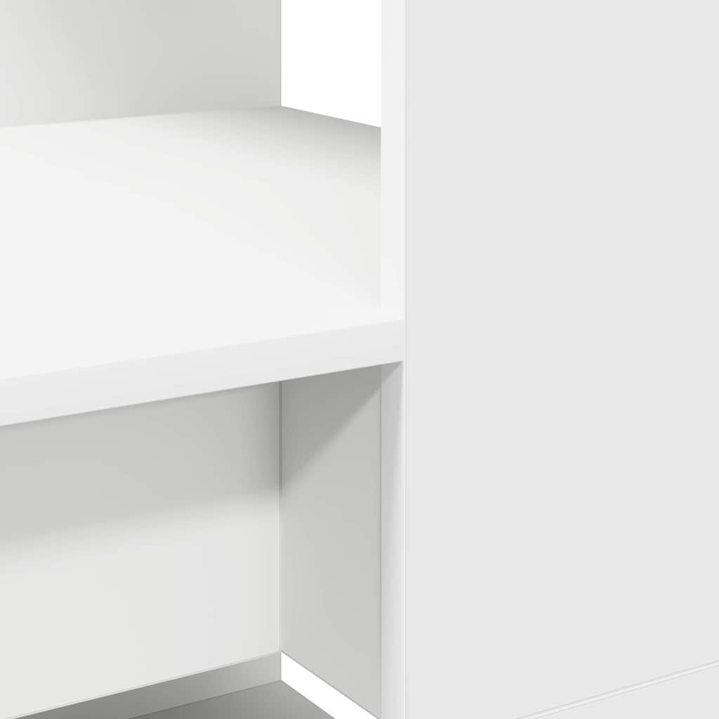 Escritorio Con Estante 113 X 54 X 120 Cm Madera De Ingeniería