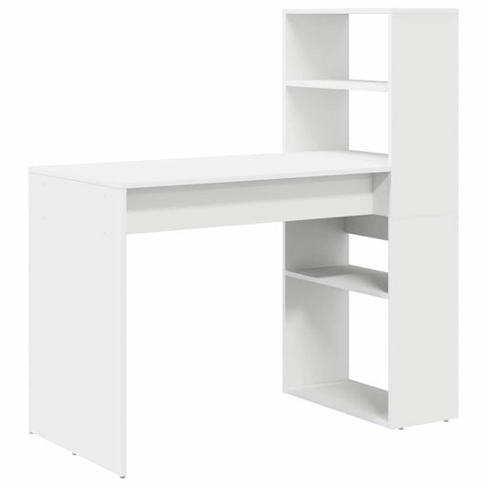 Escritorio Con Estante 113 X 54 X 120 Cm Madera De Ingeniería