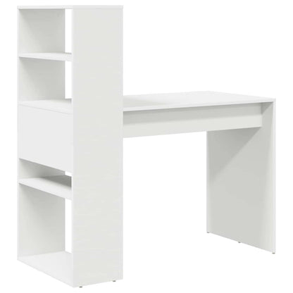 Escritorio Con Estante 113 X 54 X 120 Cm Madera De Ingeniería