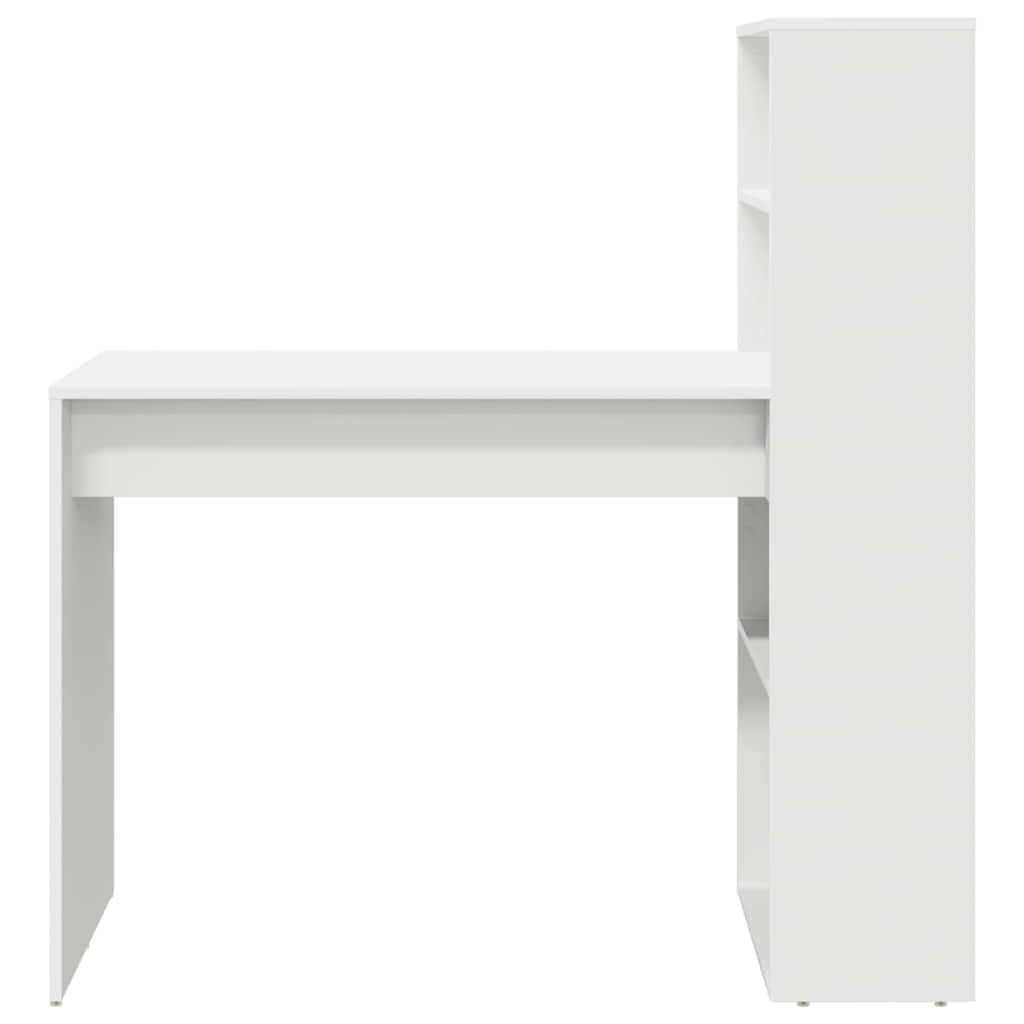 Escritorio Con Estante 113 X 54 X 120 Cm Madera De Ingeniería