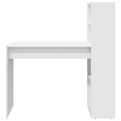 Escritorio Con Estante 113 X 54 X 120 Cm Madera De Ingeniería