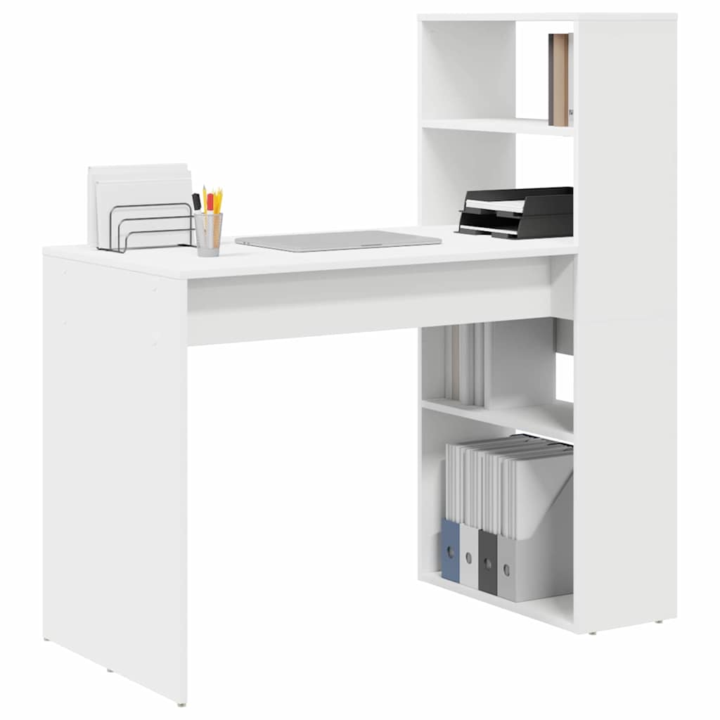 Escritorio Con Estante 113 X 54 X 120 Cm Madera De Ingeniería