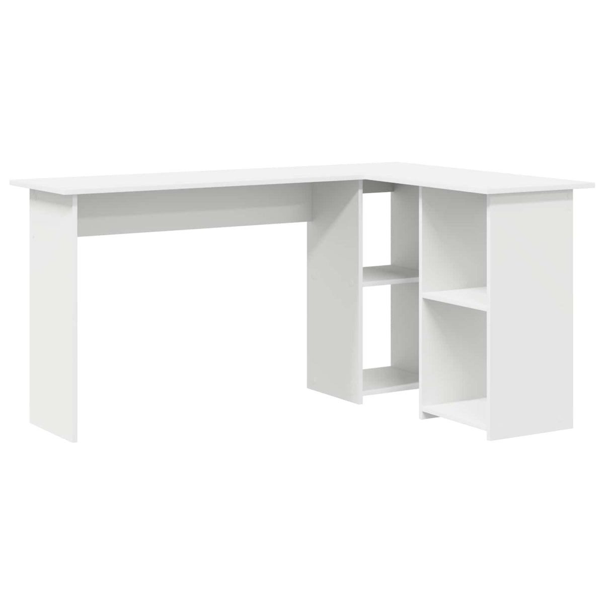 Escritorio Con Estante 142 X 102 X 73 Cm Madera De Ingeniería