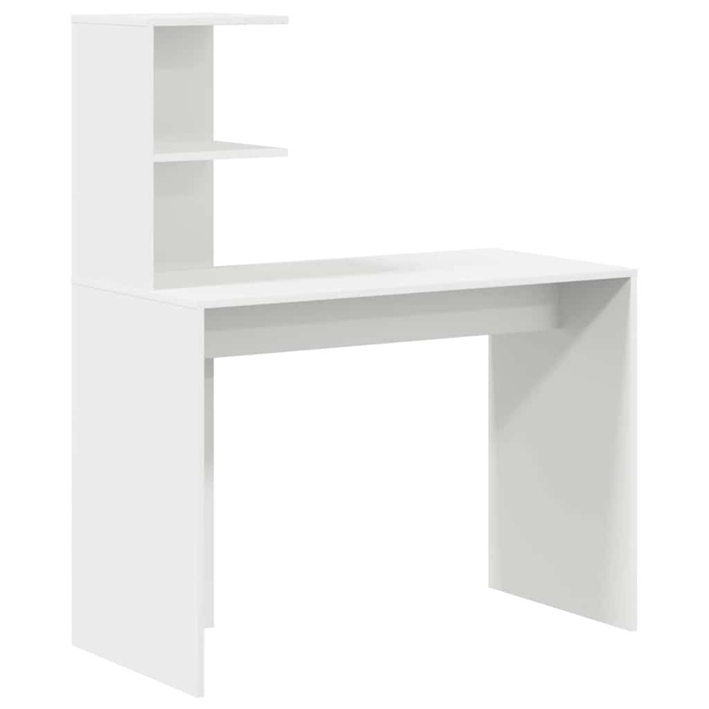 Escritorio Con Estante 102 X 50 X 124 Cm Madera De Ingeniería