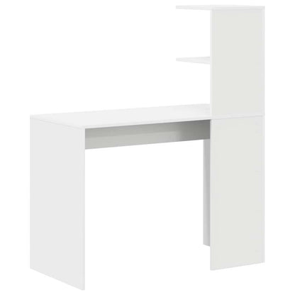Escritorio Con Estante 102 X 50 X 124 Cm Madera De Ingeniería