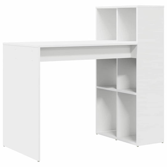 Escritorio Con Estante 108 X 55 X 103.5 Cm Madera De Ingeniería