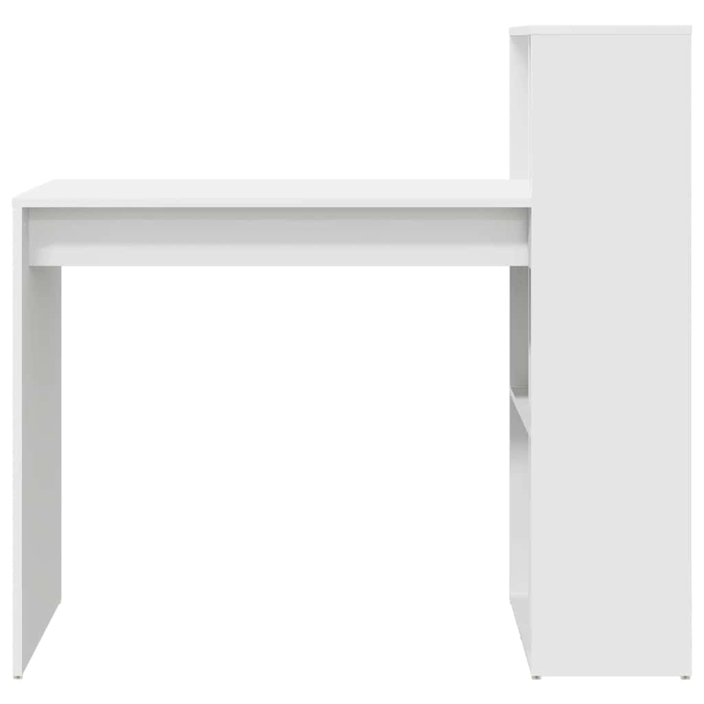 Escritorio Con Estante 108 X 55 X 103.5 Cm Madera De Ingeniería