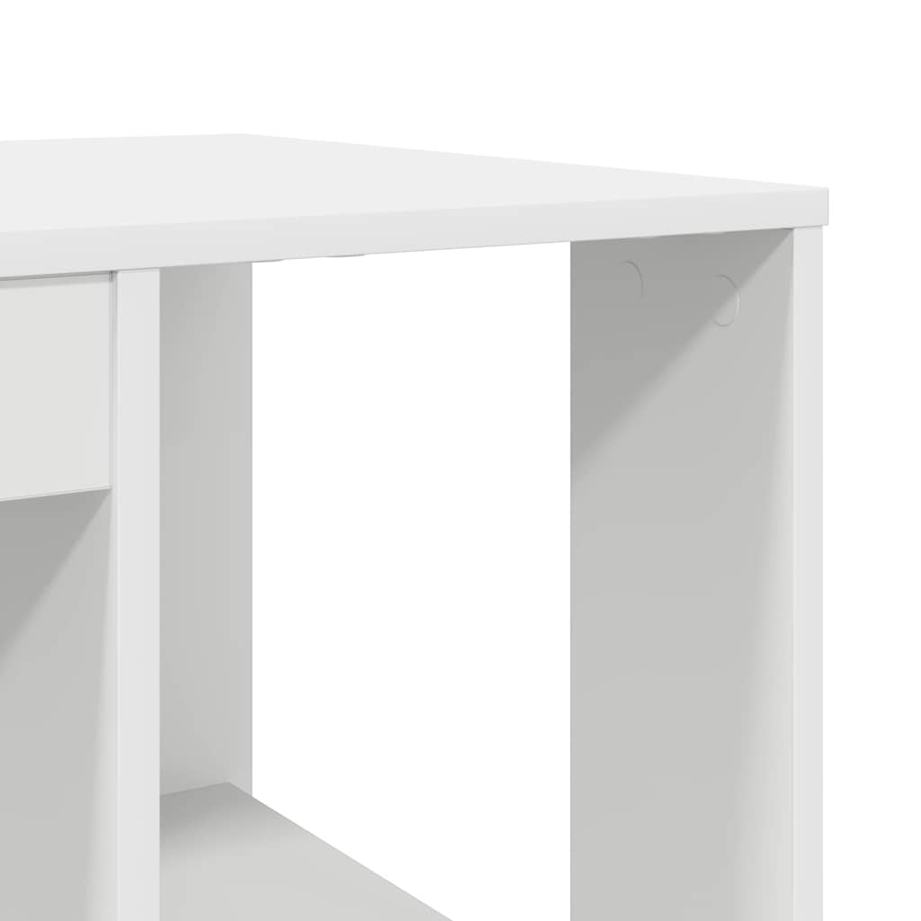 Escritorio Con Estante 130 X 50.5 X 75 Cm Madera De Ingeniería
