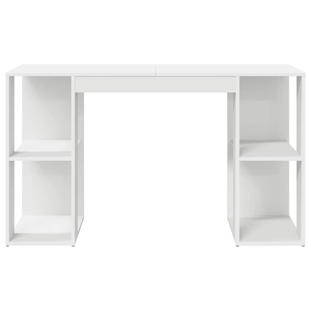 Escritorio Con Estante 130 X 50.5 X 75 Cm Madera De Ingeniería