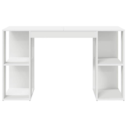 Escritorio Con Estante 130 X 50.5 X 75 Cm Madera De Ingeniería