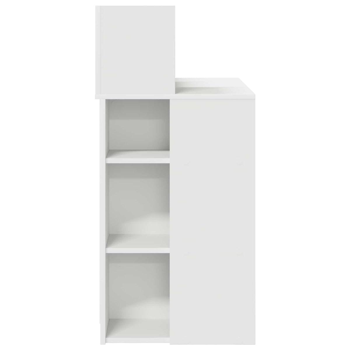 Escritorio Con Estante 90 X 48 X 101,5 Cm Madera De Ingeniería