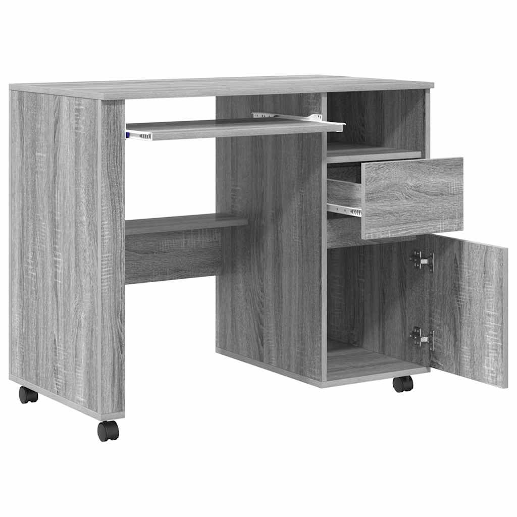 Escritorio Con Ruedas Con Cajón 91 X 50 X 77 Cm