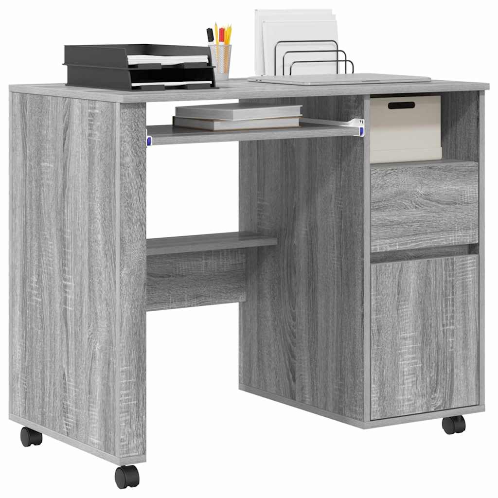 Escritorio Con Ruedas Con Cajón 91 X 50 X 77 Cm
