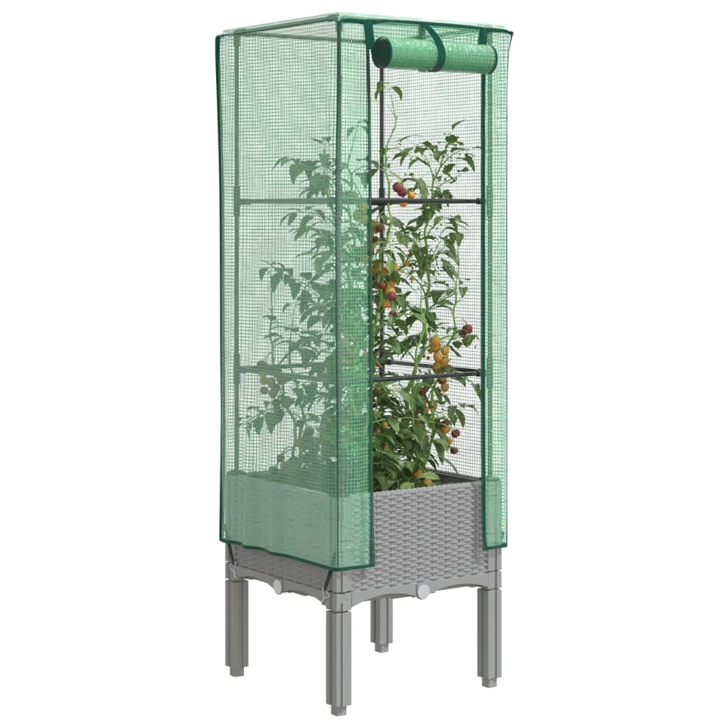 Arriate Con Cubierta Invernadero Aspecto Ratán