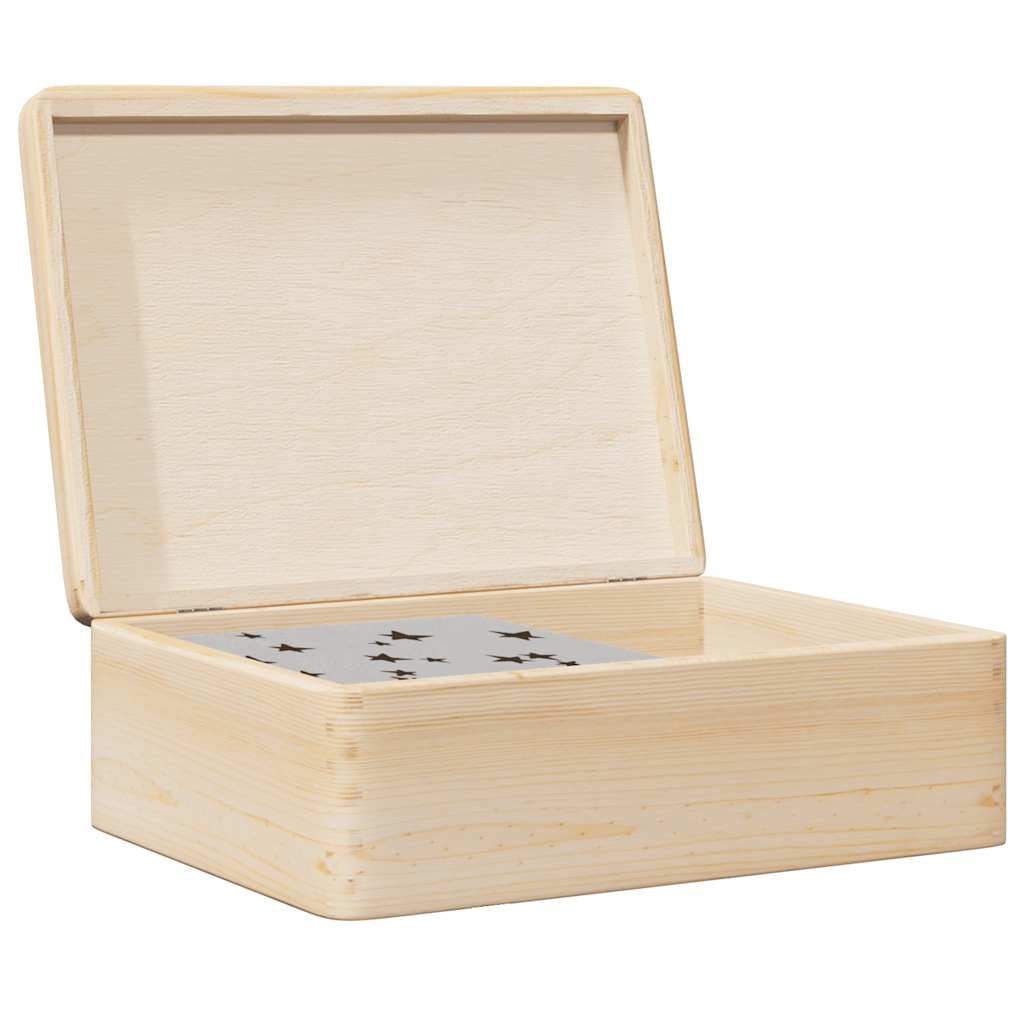 Caja De Madera Madera Maciza Pino Negra