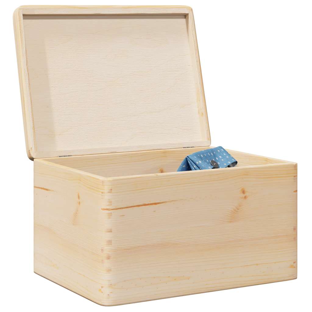 Caja De Madera Madera Maciza Pino Negra