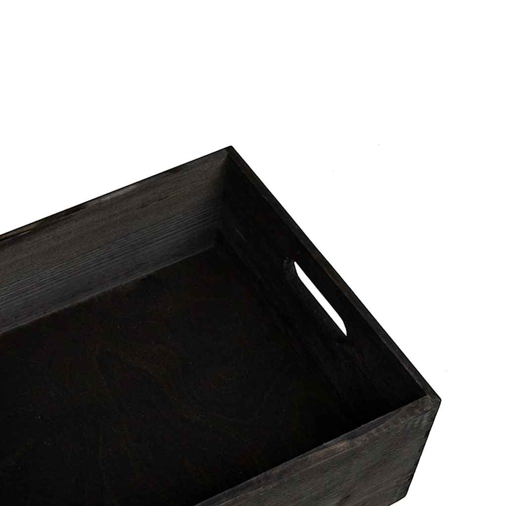 Caja De Madera Madera Maciza Pino Negra