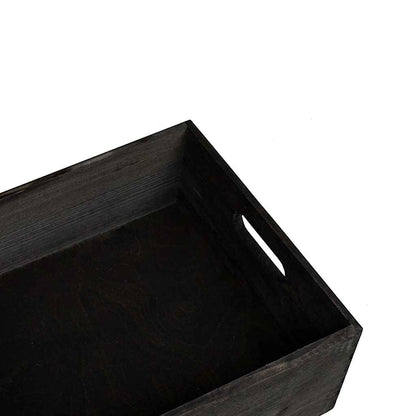 Caja De Madera Madera Maciza Pino Negra