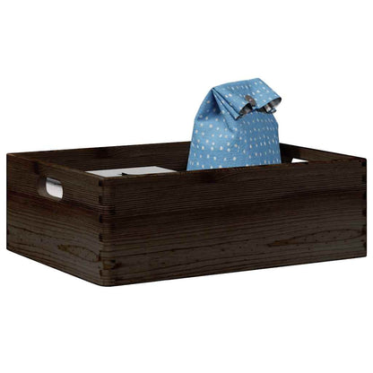 Caja De Madera Madera Maciza Pino Negra