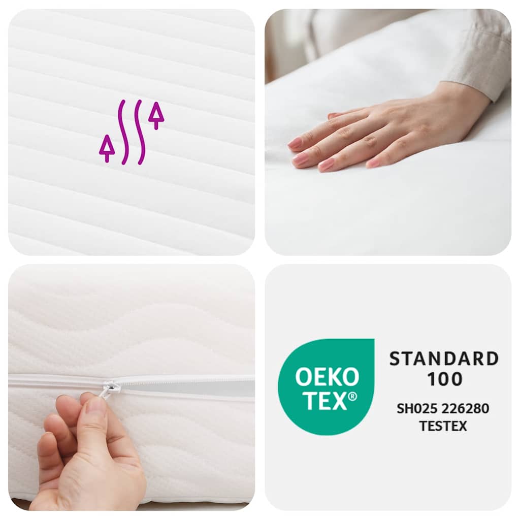 Colchón De Espuma Dureza H2 H3 Blanco