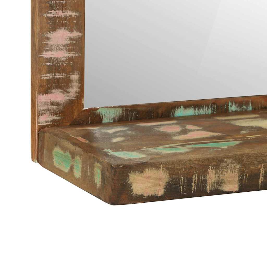 Espejo De Baño Marrón 50 X 22 X 70 Cm Madera Sólida Recuperada