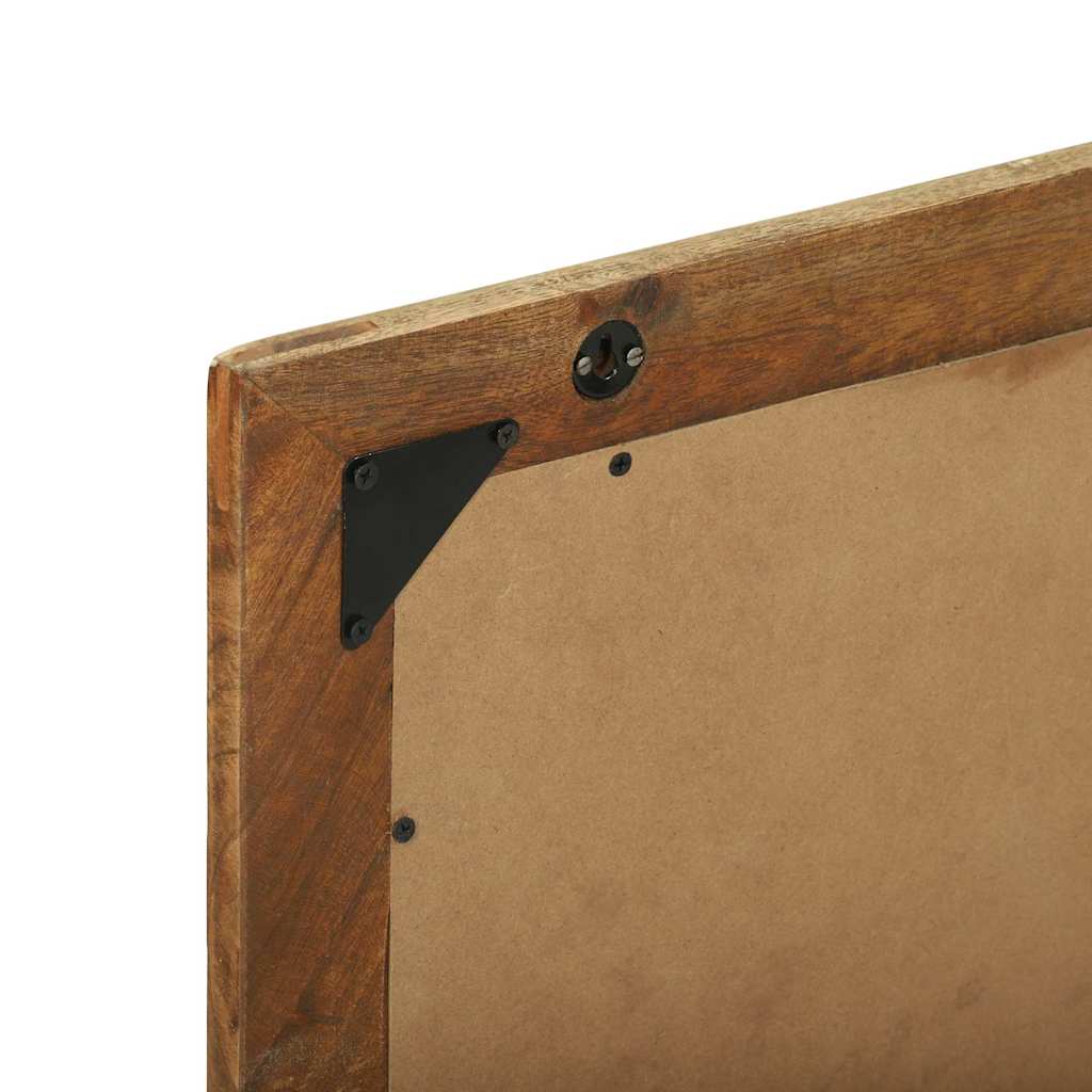 Espejo De Baño Marrón 50 X 22 X 70 Cm Madera Sólida Recuperada