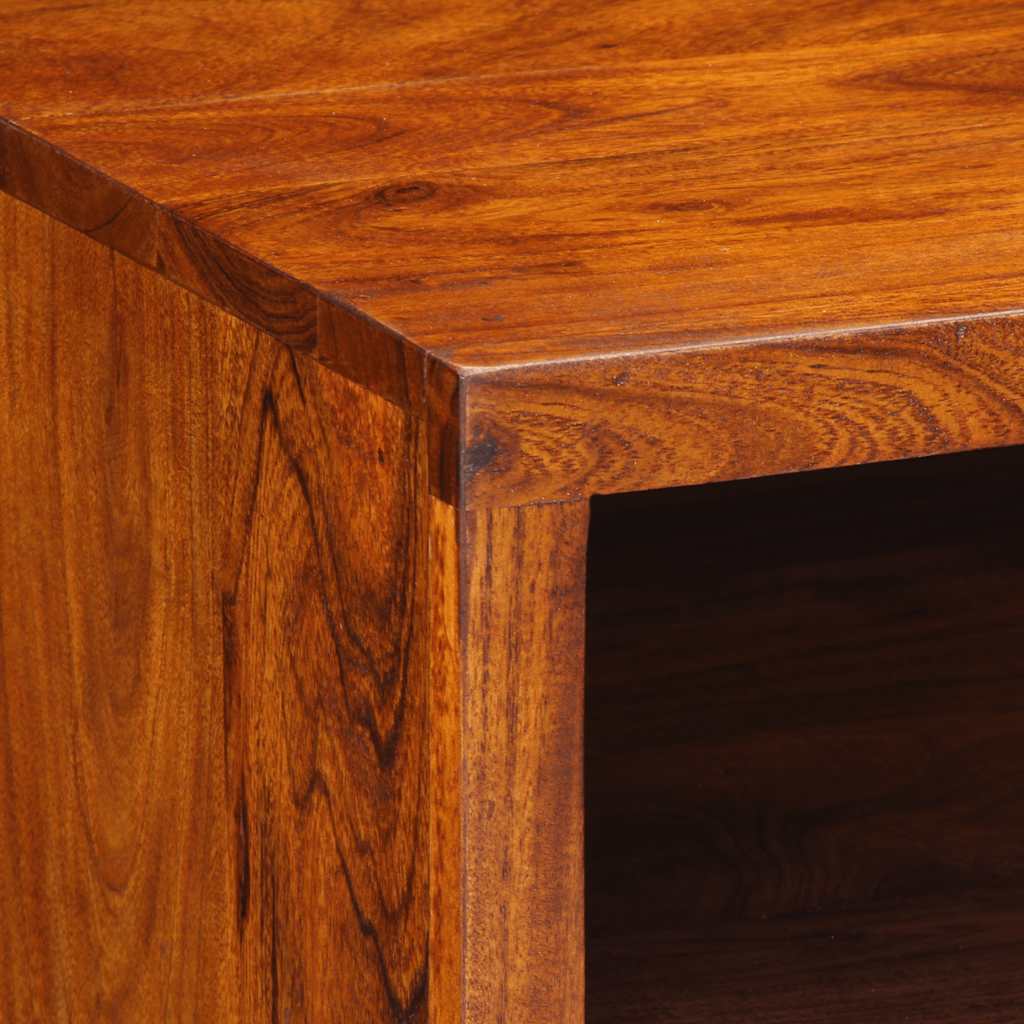 Mesa De Centro De Madera Maciza De Acacia 90X50X40 Cm