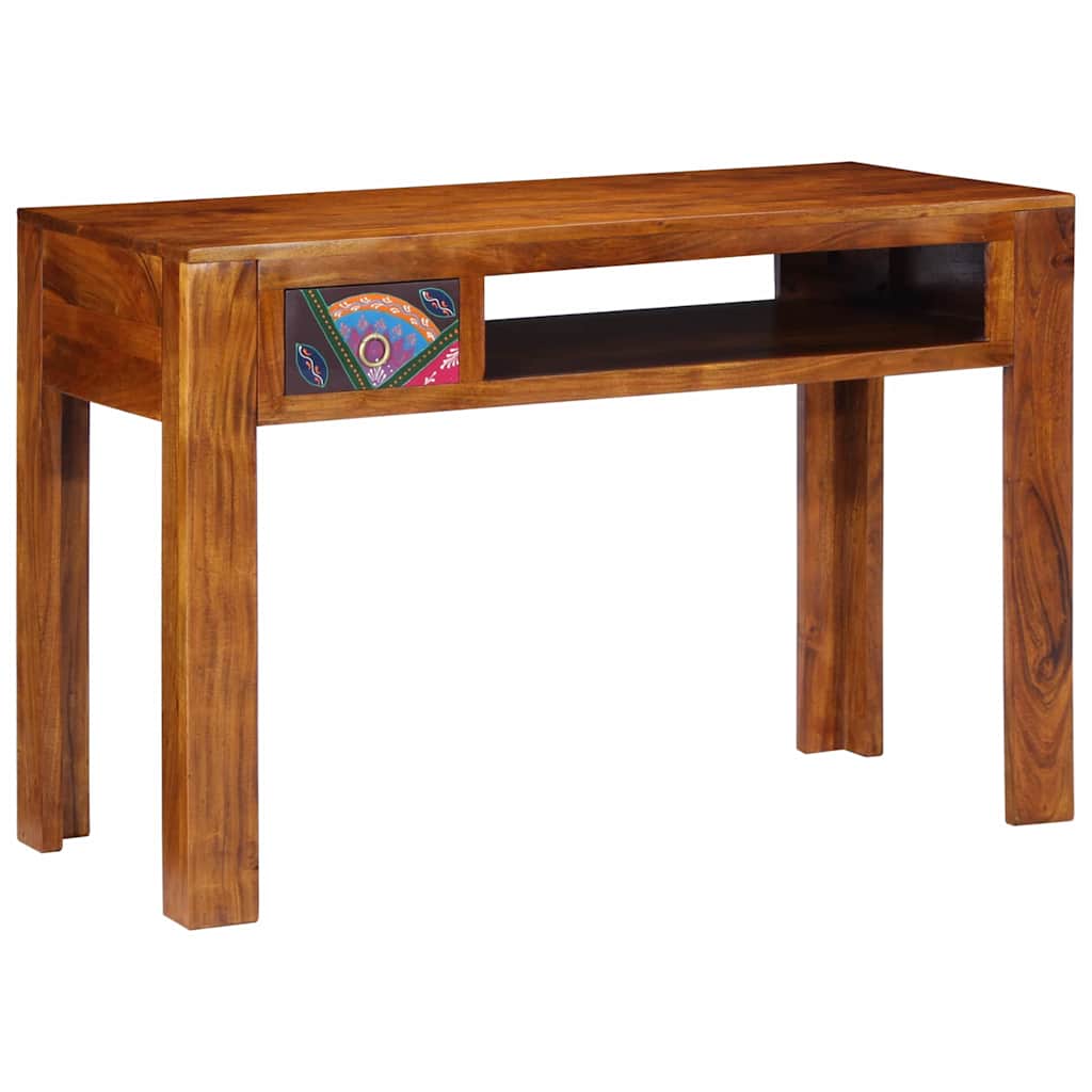 Escritorio Con Cajón Con Almacenamiento Marrón 110 X 50 X 73 Cm