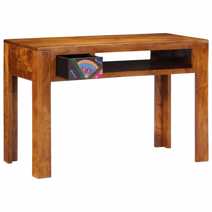 Escritorio Con Cajón Con Almacenamiento Marrón 110 X 50 X 73 Cm