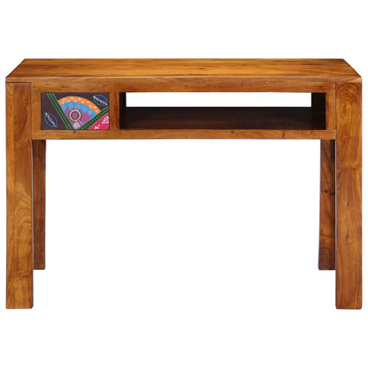 Escritorio Con Cajón Con Almacenamiento Marrón 110 X 50 X 73 Cm