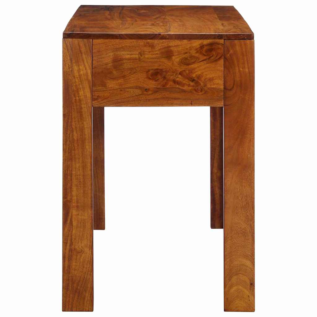Escritorio Con Cajón Con Almacenamiento Marrón 110 X 50 X 73 Cm