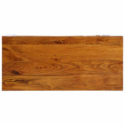 Escritorio Con Cajón Con Almacenamiento Marrón 110 X 50 X 73 Cm