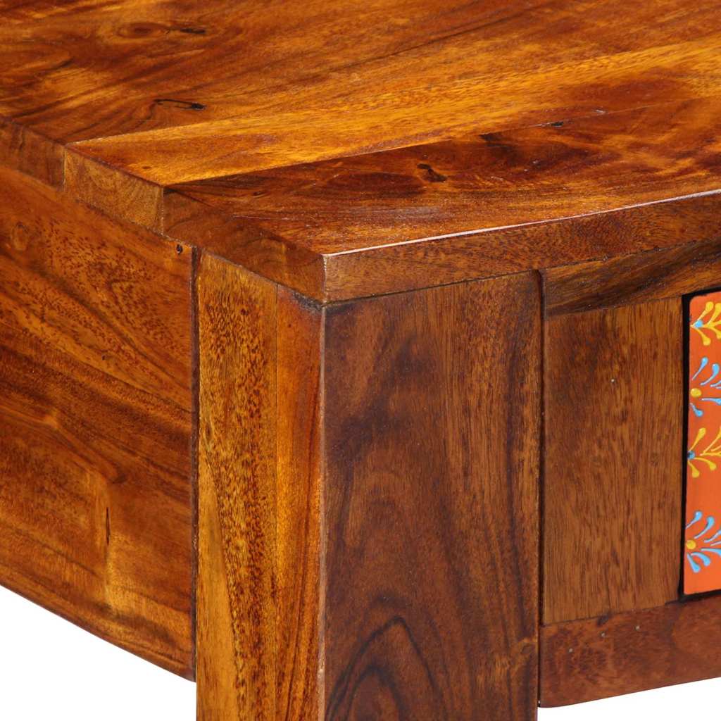 Escritorio Con Cajón Con Almacenamiento Marrón 100 X 50 X 75 Cm