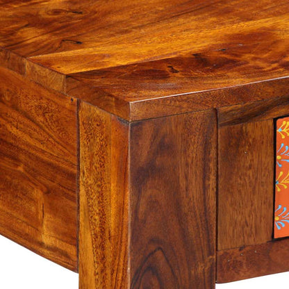 Escritorio Con Cajón Con Almacenamiento Marrón 100 X 50 X 75 Cm