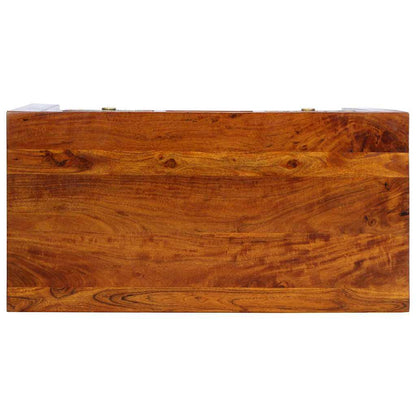Escritorio Con Cajón Con Almacenamiento Marrón 100 X 50 X 75 Cm
