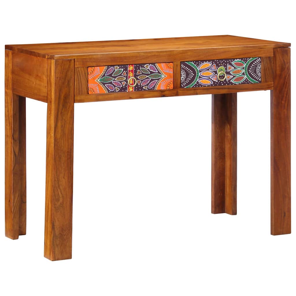 Escritorio Con Cajón Con Almacenamiento Marrón 100 X 50 X 75 Cm