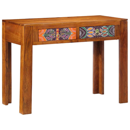 Escritorio Con Cajón Con Almacenamiento Marrón 100 X 50 X 75 Cm