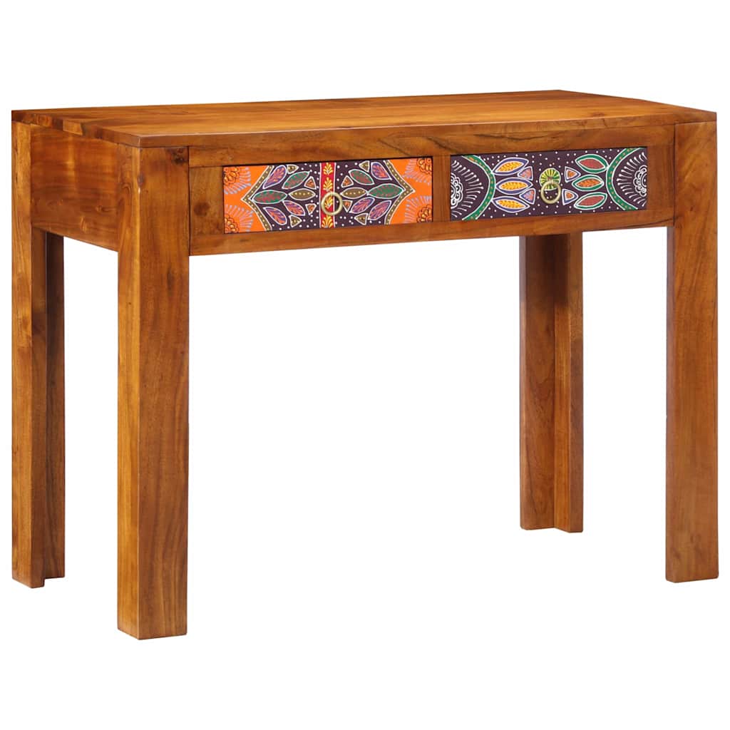 Escritorio Con Cajón Con Almacenamiento Marrón 100 X 50 X 75 Cm