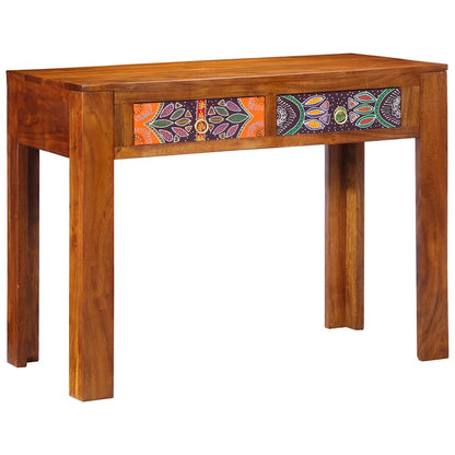 Escritorio Con Cajón Con Almacenamiento Marrón 100 X 50 X 75 Cm