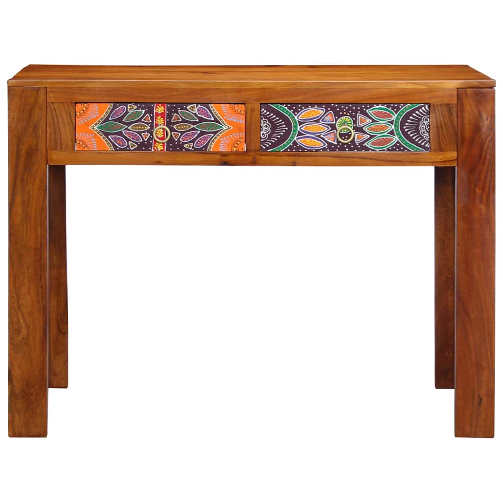 Escritorio Con Cajón Con Almacenamiento Marrón 100 X 50 X 75 Cm