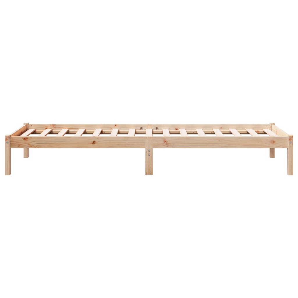Cama Extralarga Sin Colchón Madera Maciza De Pino