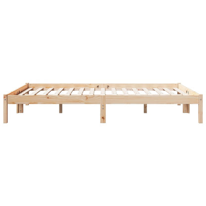 Cama Extralarga Sin Colchón Madera Maciza De Pino