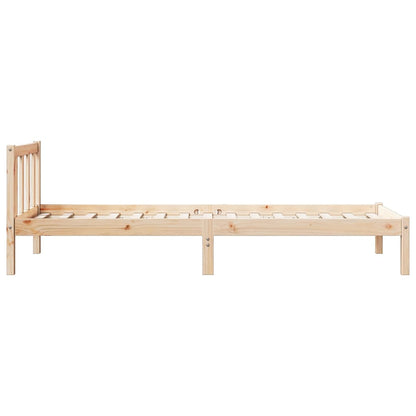 Cama Extralarga Sin Colchón Madera Maciza De Pino