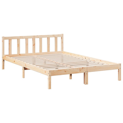 Cama Extralarga Sin Colchón Madera Maciza De Pino