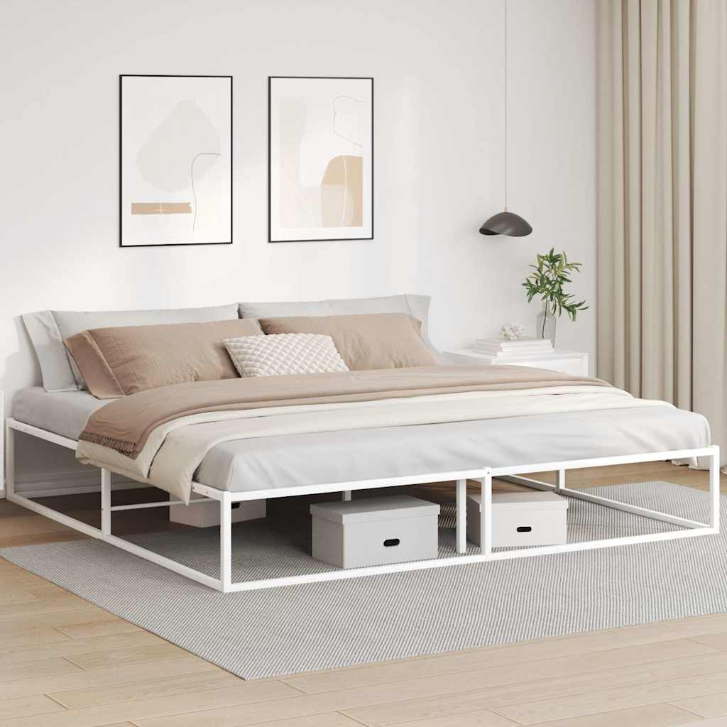Estructura De Cama Sin Colchón De Metal