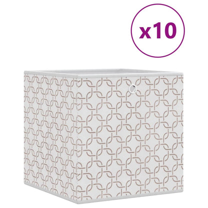 Cajas Almacenaje Plegables 10 Uds No Tejida 32X32X32 Cm